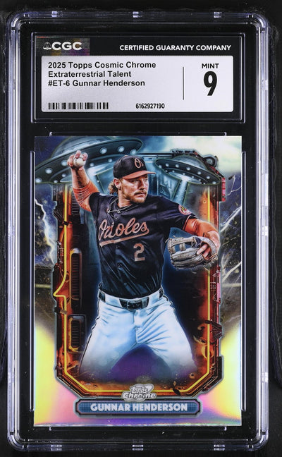 2025 Topps Cosmic Chrome Extraterrestrial Talent Gunnar Henderson #ET-6 CGC 9
