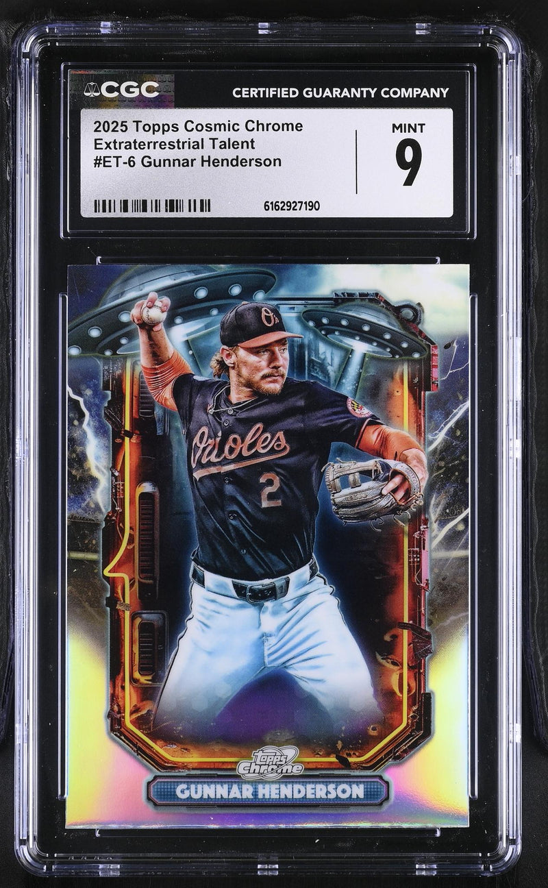 2025 Topps Cosmic Chrome Extraterrestrial Talent Gunnar Henderson #ET-6 CGC 9
