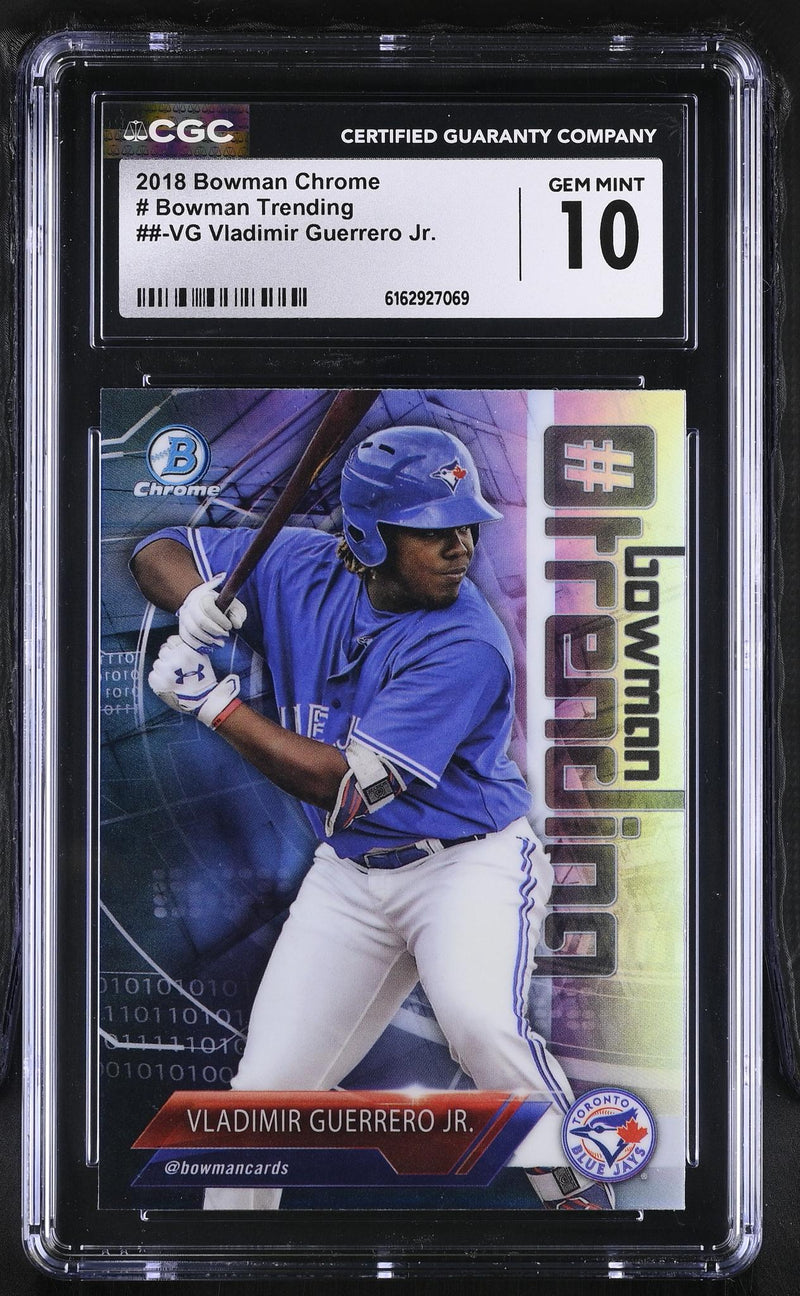 2018 Bowman Chrome Bowman Trending Vladimir Guerrero Jr. #-VG CGC 10