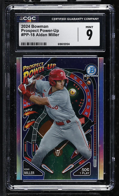 2024 Bowman Prospect Power-Up Aidan Miller #PP-18 CGC 9