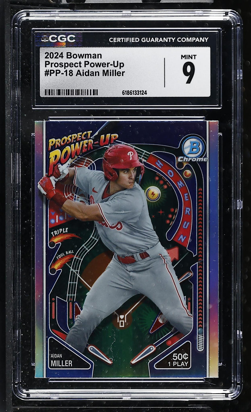 2024 Bowman Prospect Power-Up Aidan Miller #PP-18 CGC 9