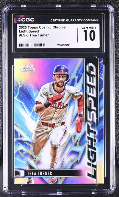 2025 Topps Cosmic Chrome Light Speed Trea Turner #LS-8 CGC 10
