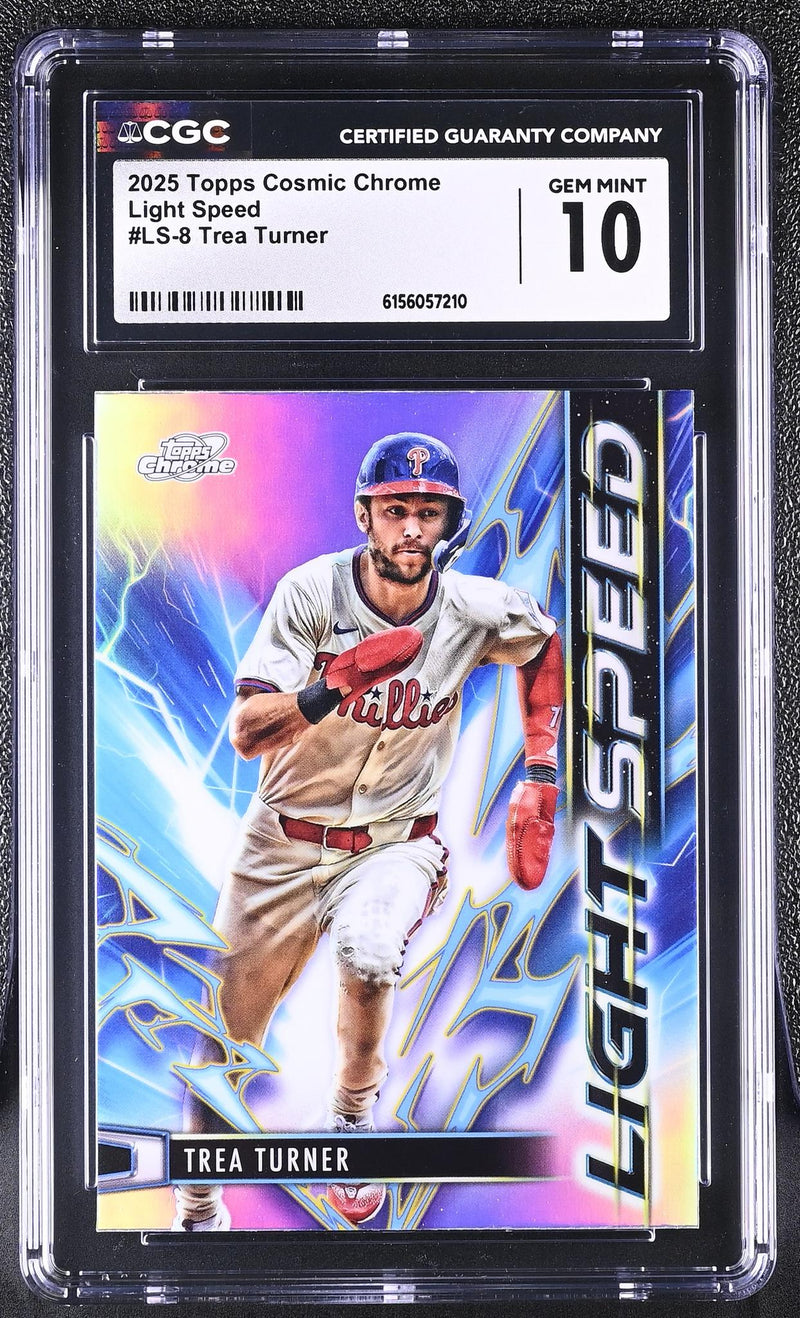 2025 Topps Cosmic Chrome Light Speed Trea Turner #LS-8 CGC 10