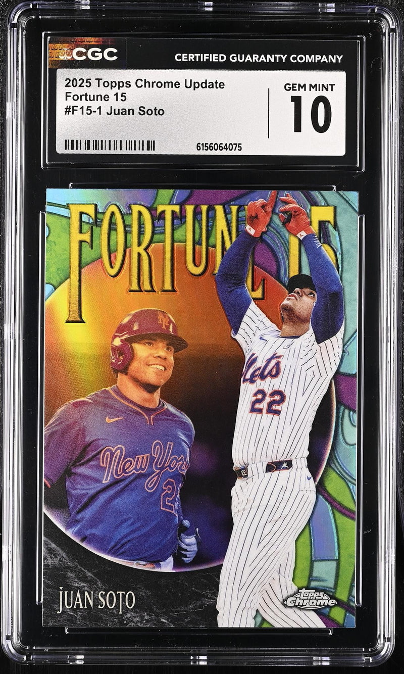 2025 Topps Chrome Update Fortune 15 Juan Soto #F15-1 CGC 10