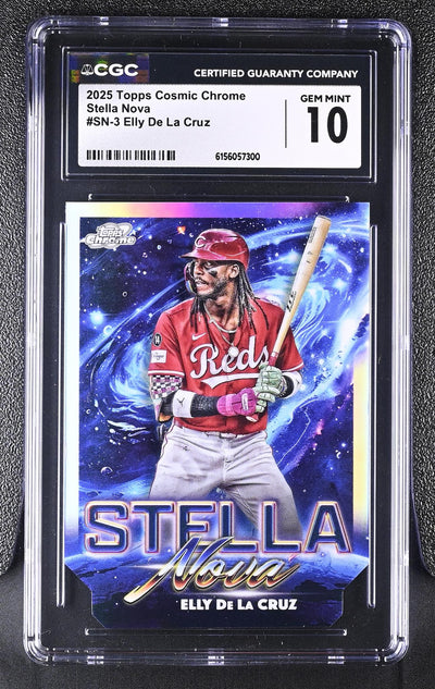 2025 Topps Cosmic Chrome Stella Nova Elly De La Cruz #SN-3 CGC 10
