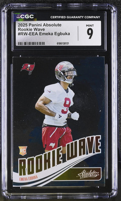 2025 Panini Absolute Emeka Egbuka Rookie Wave #RW-EEA CGC 9