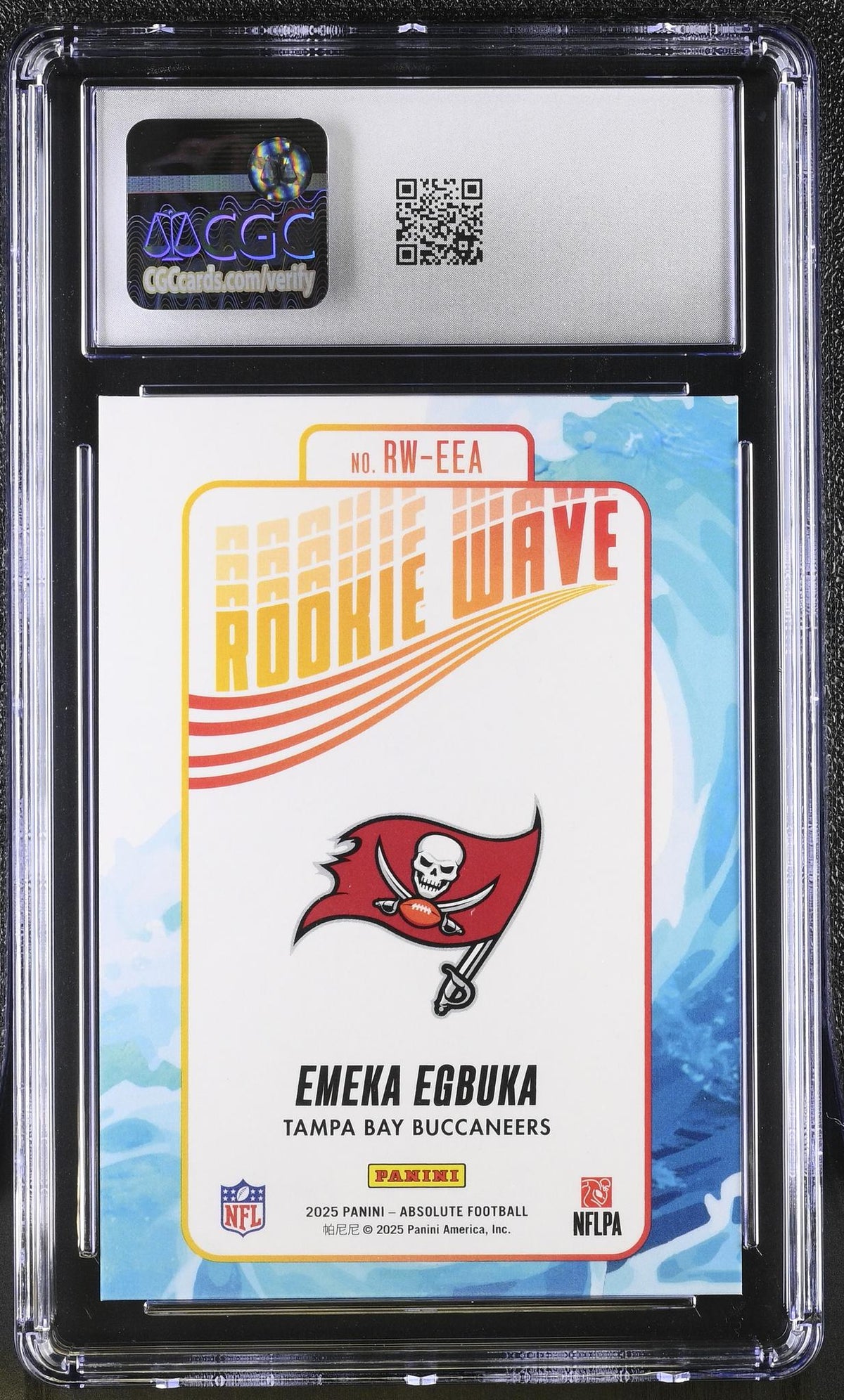 2025 Panini Absolute Emeka Egbuka Rookie Wave #RW-EEA CGC 9
