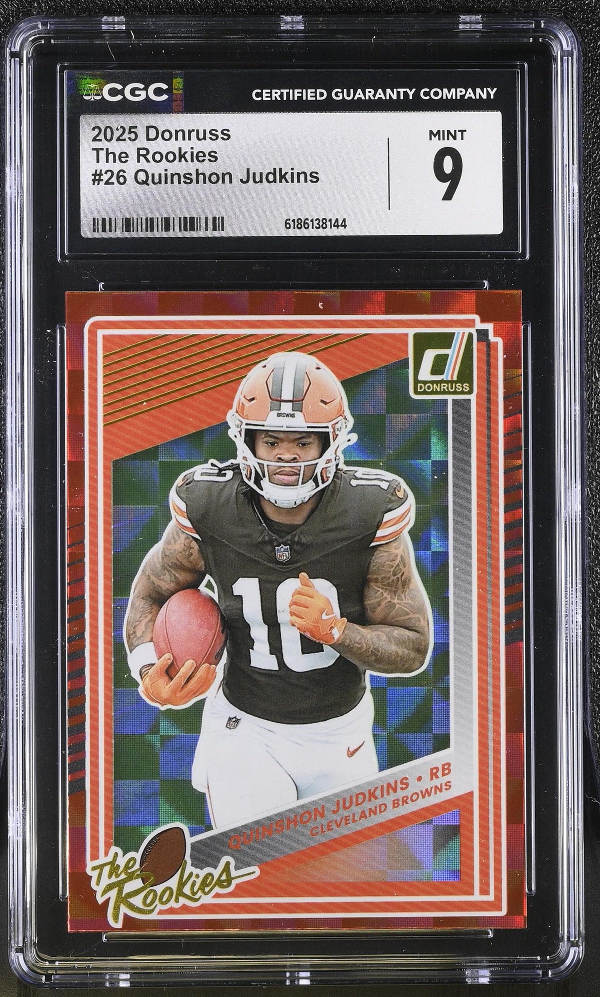 2025 Donruss The Rookies Quinshon Judkins #26 Rookie CGC 9