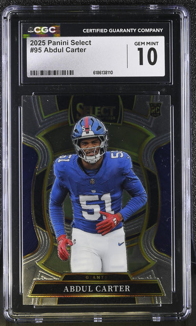 2025 Panini Select Abdul Carter #95 Rookie CGC 10