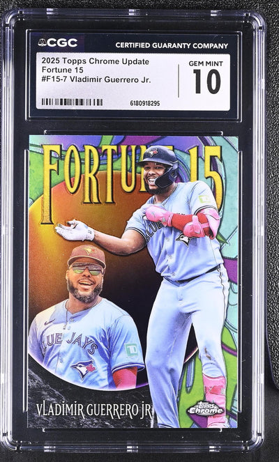 2025 Topps Chrome Update Fortune 15 Vladimir Guerrero Jr. #F15-7 CGC 10