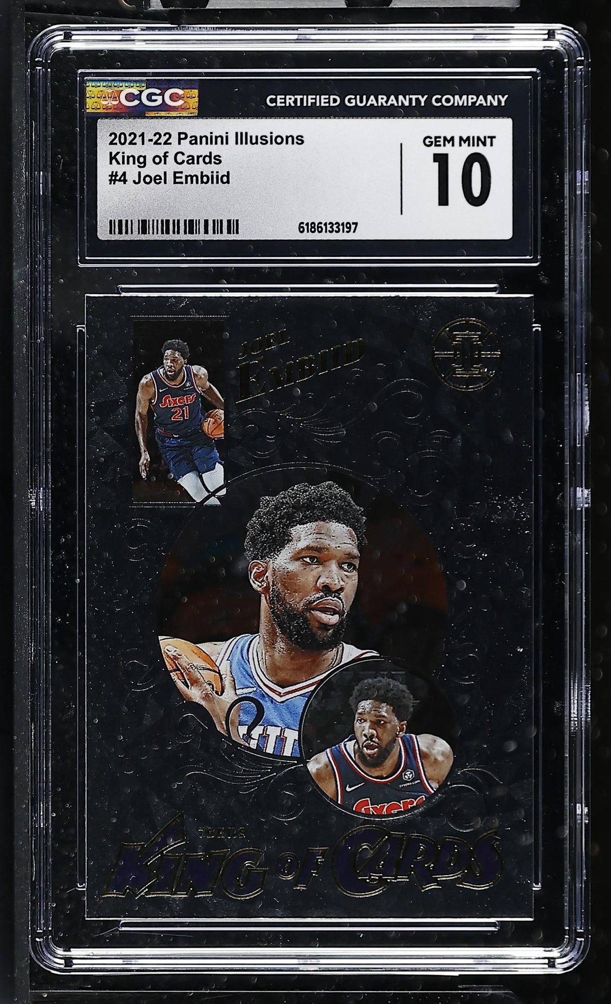 2021-22 Panini Illusions King of Cards #4 Joel Embiid CGC 10