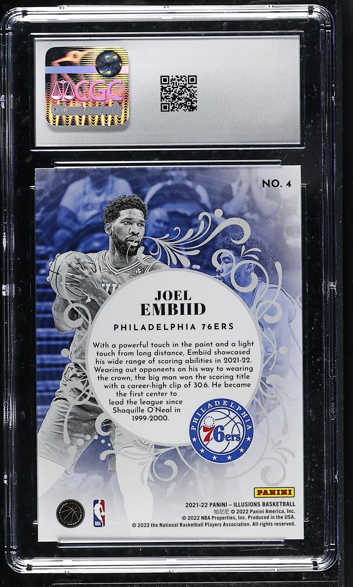 2021-22 Panini Illusions King of Cards #4 Joel Embiid CGC 10