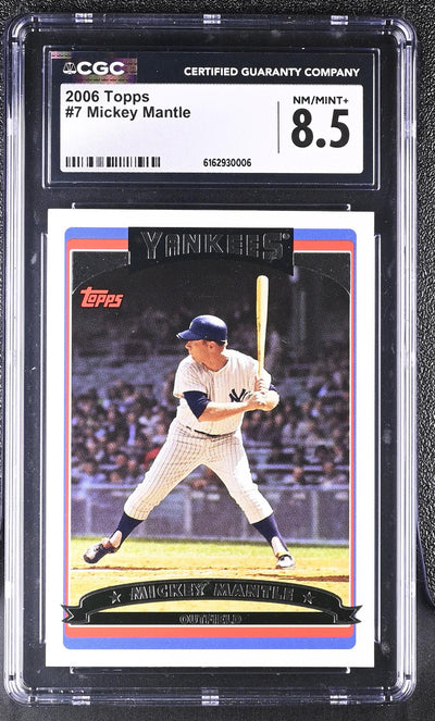 2006 Topps Mickey Mantle #7 CGC 8.5