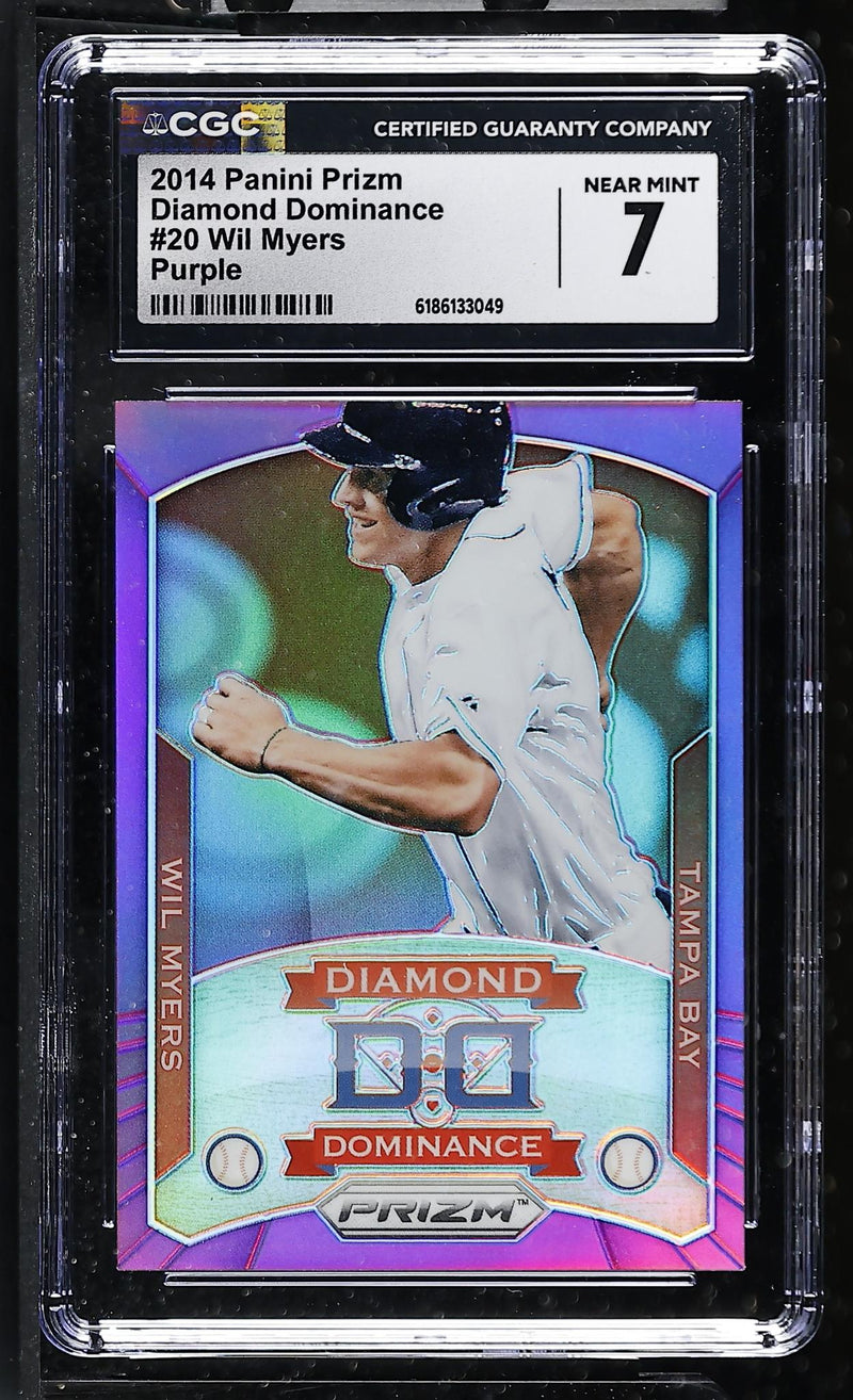 2014 Panini Prizm Diamond Dominance Wil Myers #20 Purple /99 CGC 7