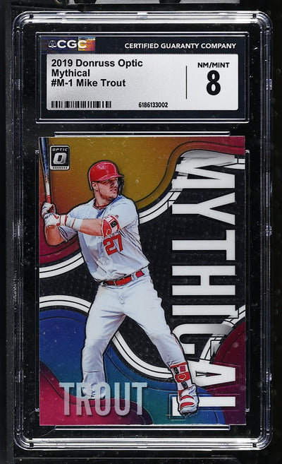 2019 Donruss Optic Mythical #M-1 Mike Trout CGC 8