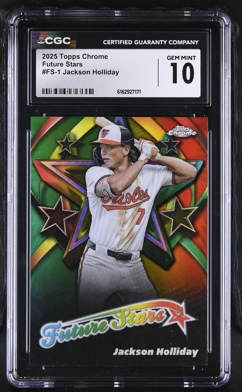 2025 Topps Chrome Future Stars Jackson Holliday #FS-1 CGC 10