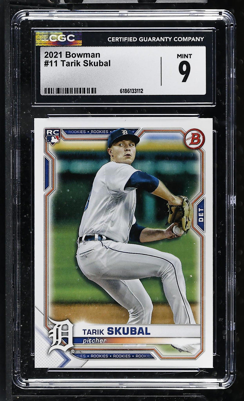 2021 Bowman Tarik Skubal RC #11 CGC 9 Mint