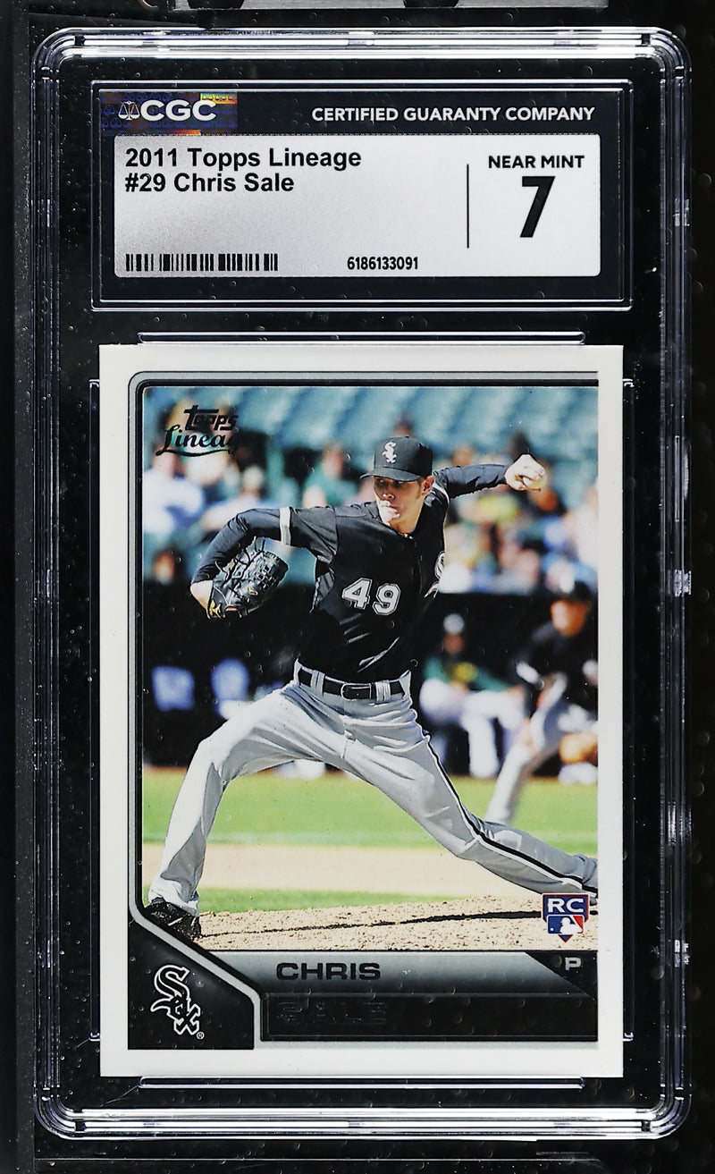 2011 Topps Lineage Chris Sale #29 Rookie CGC 7