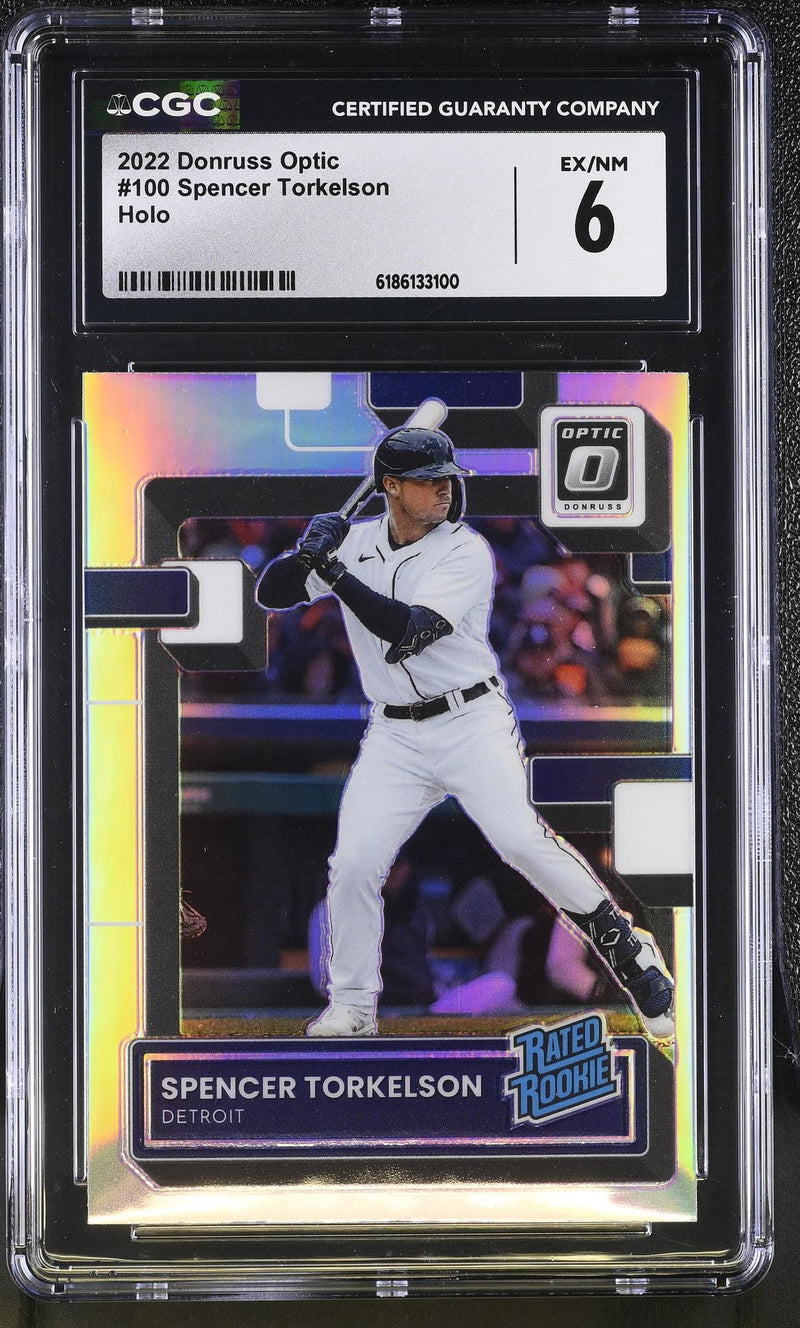 2022 Panini Donruss Optic Spencer Torkelson #100 Rated Rookie Holo CGC 6