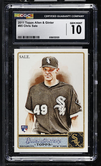 2011 Topps Allen & Ginter Chris Sale #85 Rookie CGC 10