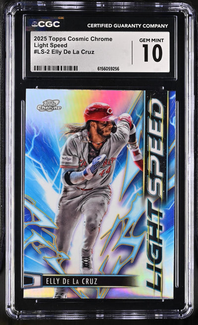 2025 Topps Cosmic Chrome Elly De La Cruz #LS-2 Light Speed CGC 10