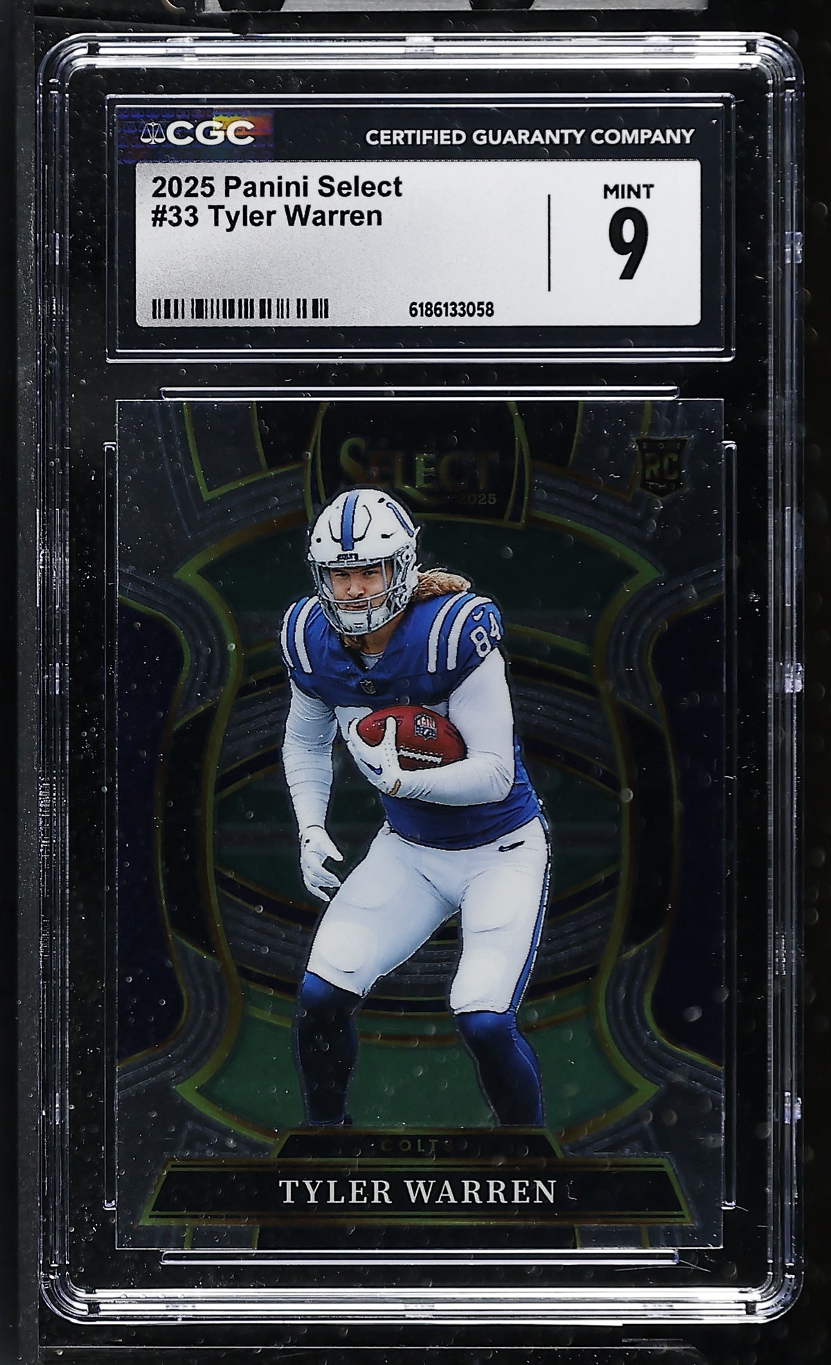 2025 Panini Select Tyler Warren #33 Concourse Rookie CGC 9