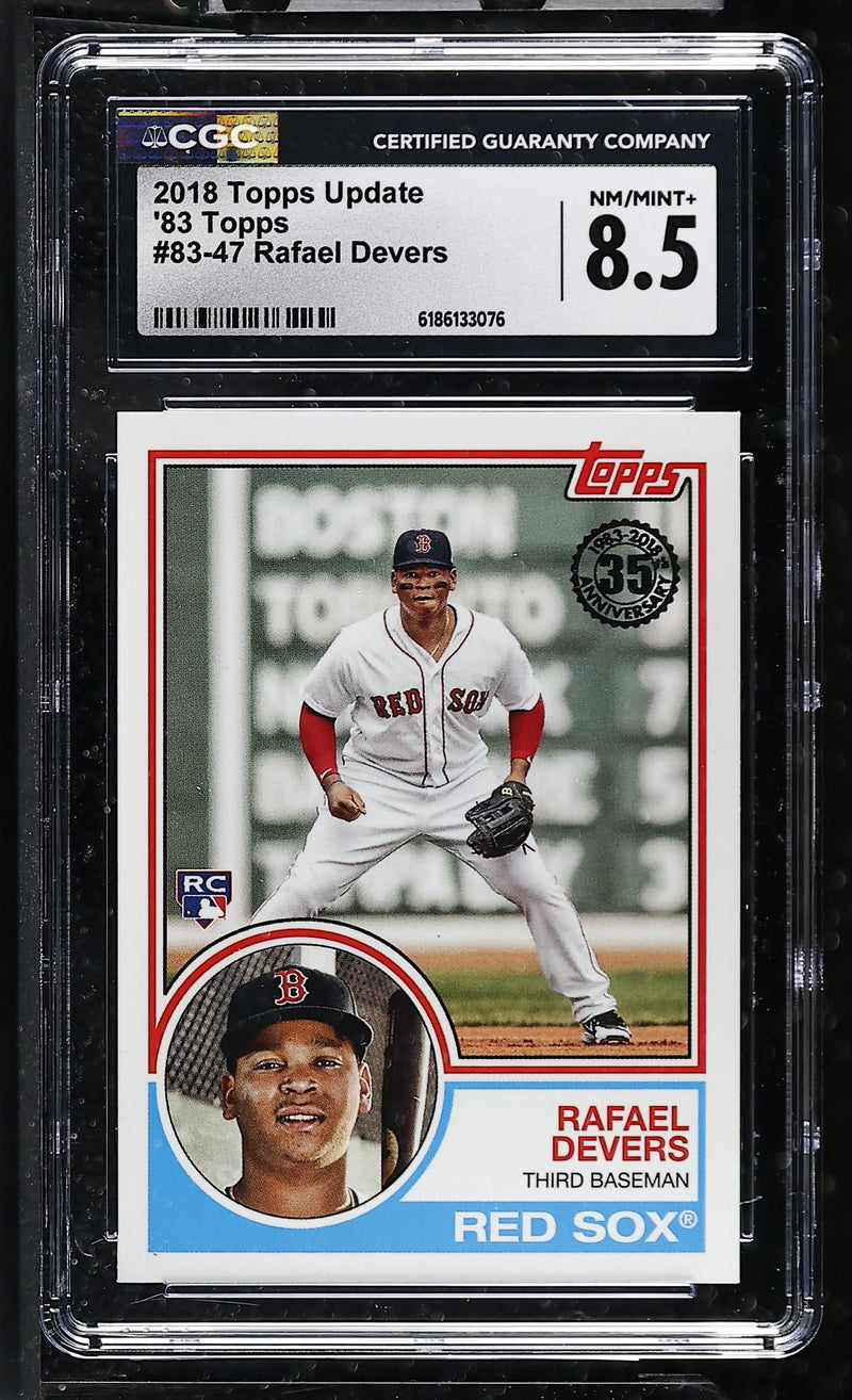 2018 Topps Update Rafael Devers #83-47 Rookie CGC 8.5
