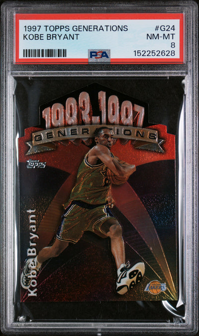 1997 Topps Generations Kobe Bryant #G24 PSA 8