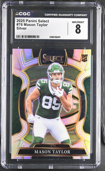2025 Panini Select Mason Taylor #76 Silver Rookie CGC 8