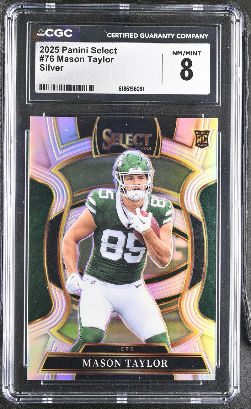 2025 Panini Select Mason Taylor #76 Silver Rookie CGC 8
