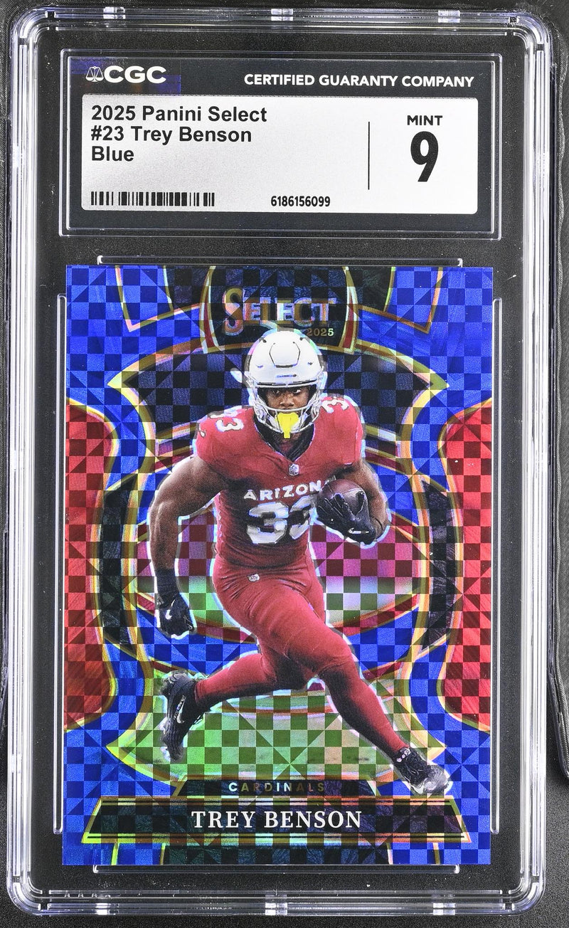 2025 Panini Select Trey Benson #23 Blue Concourse CGC 9