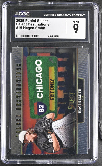 2025 Panini Select Select Destinations #15 Hagen Smith CGC 9