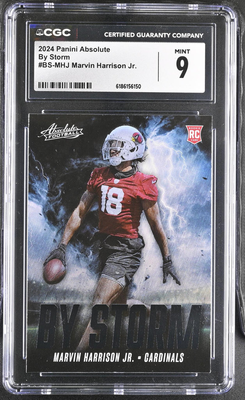 2024 Panini Absolute By Storm Marvin Harrison Jr. #BS-MHJ RC CGC 9
