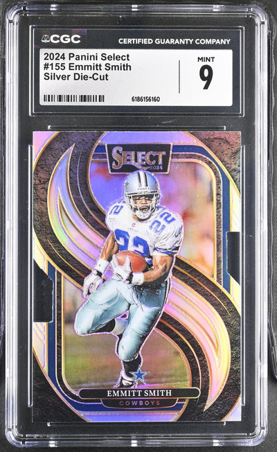 2024 Panini Select Emmitt Smith #155 Silver Die-Cut CGC 9
