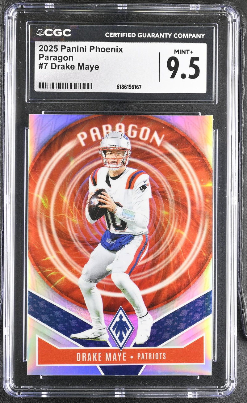 2025 Panini Phoenix Paragon Drake Maye #7 CGC 9.5