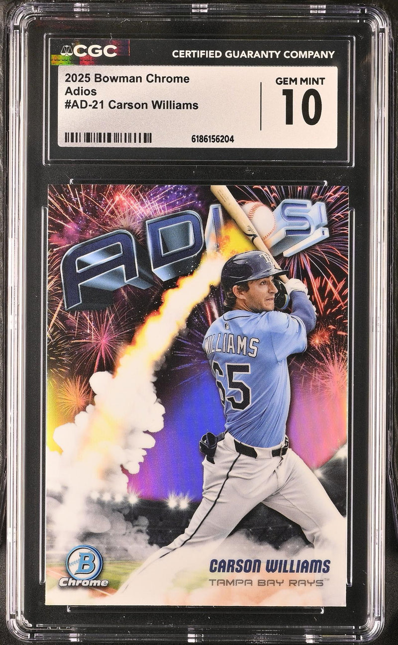 2025 Bowman Chrome Adios Carson Williams #AD-21 CGC 10