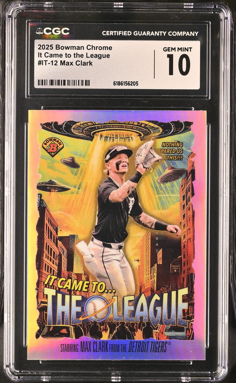 2025 Bowman Chrome Max Clark IT-12 It Came to the League CGC 10