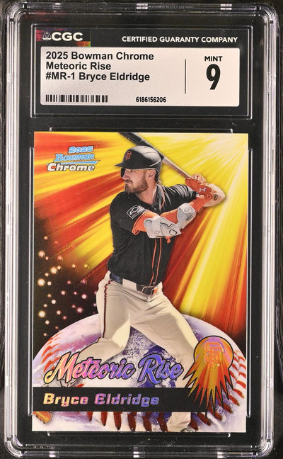 2025 Bowman Chrome Bryce Eldridge #MR-1 Meteoric Rise CGC 9