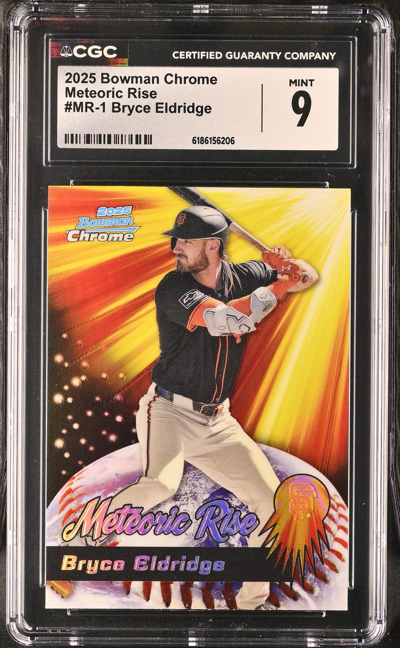 2025 Bowman Chrome Bryce Eldridge #MR-1 Meteoric Rise CGC 9