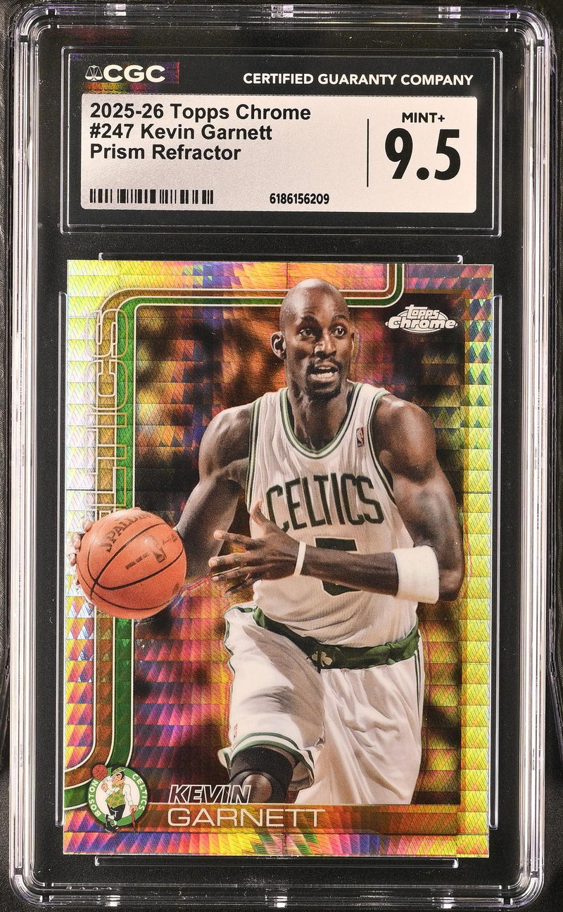 2025-26 Topps Chrome Kevin Garnett #247 Prism Refractor CGC 9.5