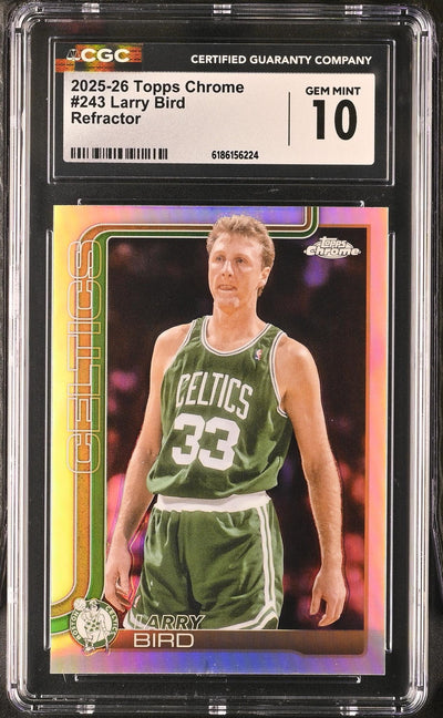 2025-26 Topps Chrome Larry Bird #243 Refractor CGC 10