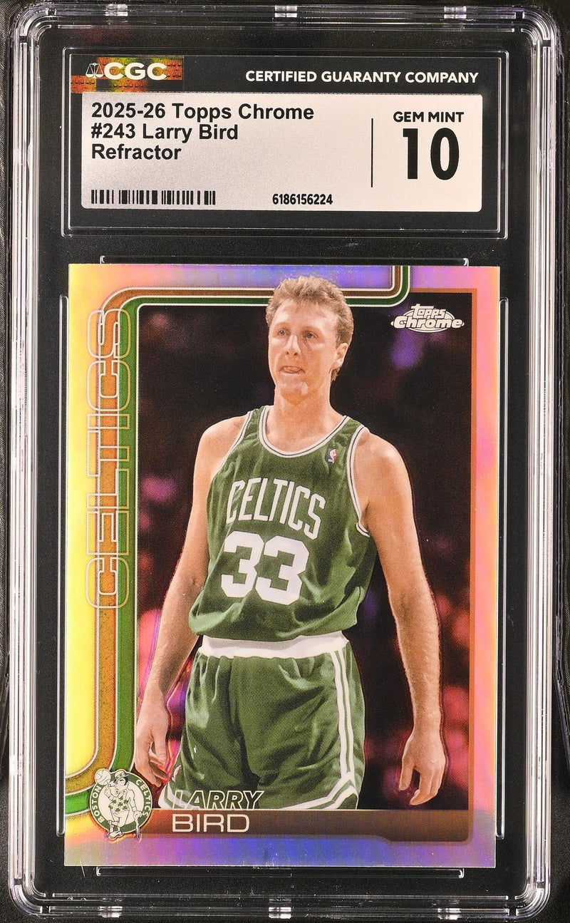 2025-26 Topps Chrome Larry Bird #243 Refractor CGC 10