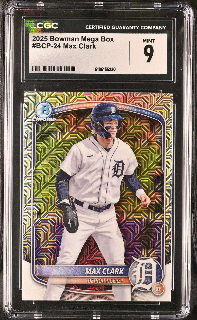 2025 Bowman Chrome Mega Box Max Clark #BCP-24 CGC 9