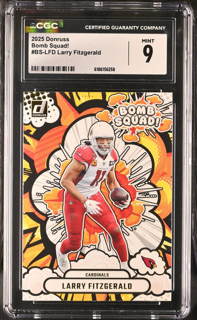 2025 Donruss Bomb Squad! Larry Fitzgerald #BS-LFD CGC 9
