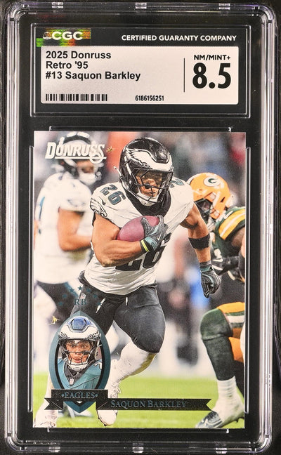 2025 Panini Donruss Retro '95 Saquon Barkley #13 CGC 8.5