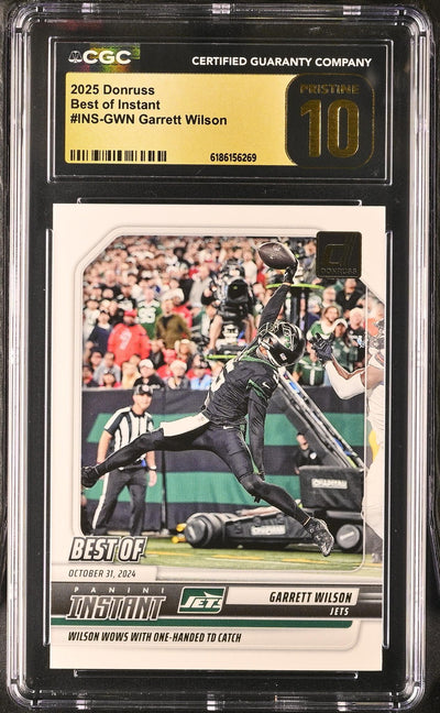 2025 Donruss Best of Instant Garrett Wilson #INS-GWN CGC 10