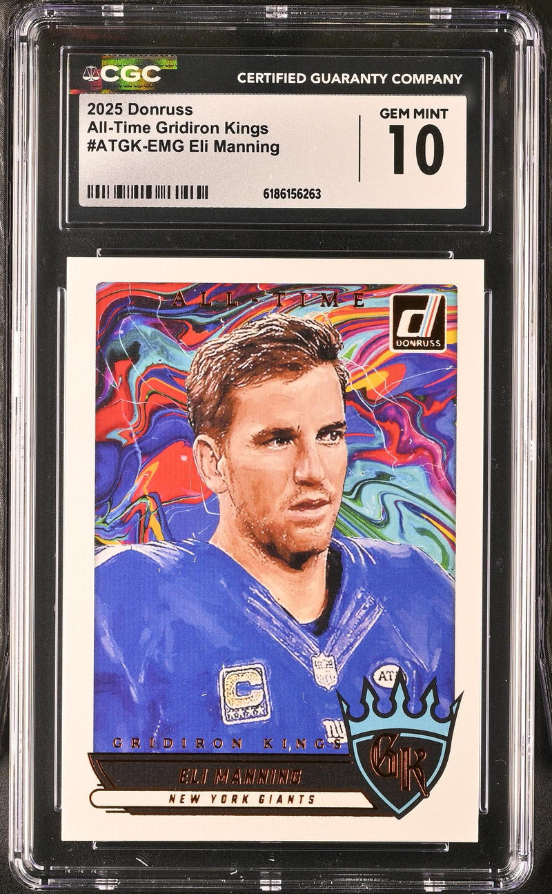 2025 Panini Donruss All-Time Gridiron Kings Eli Manning #ATGK-EMG CGC 10