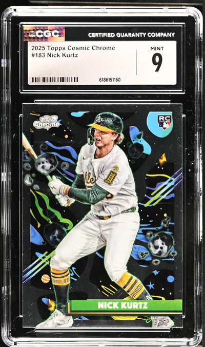 2025 Topps Cosmic Chrome Nick Kurtz #183 Rookie CGC 9