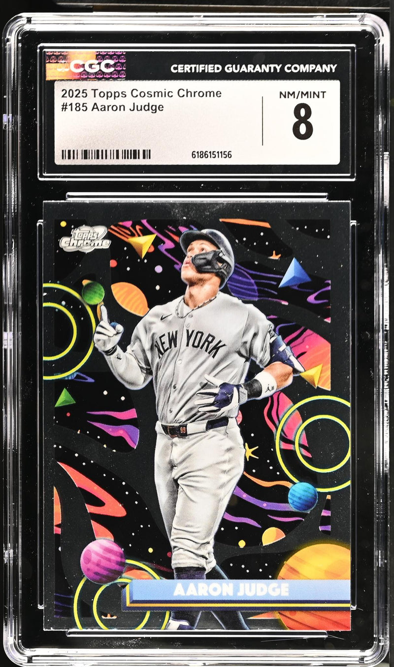 2025 Topps Cosmic Chrome Aaron Judge #185 CGC 8