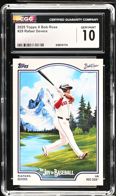 2025 Topps X Bob Ross Rafael Devers #29 The Joy of Baseball CGC 10